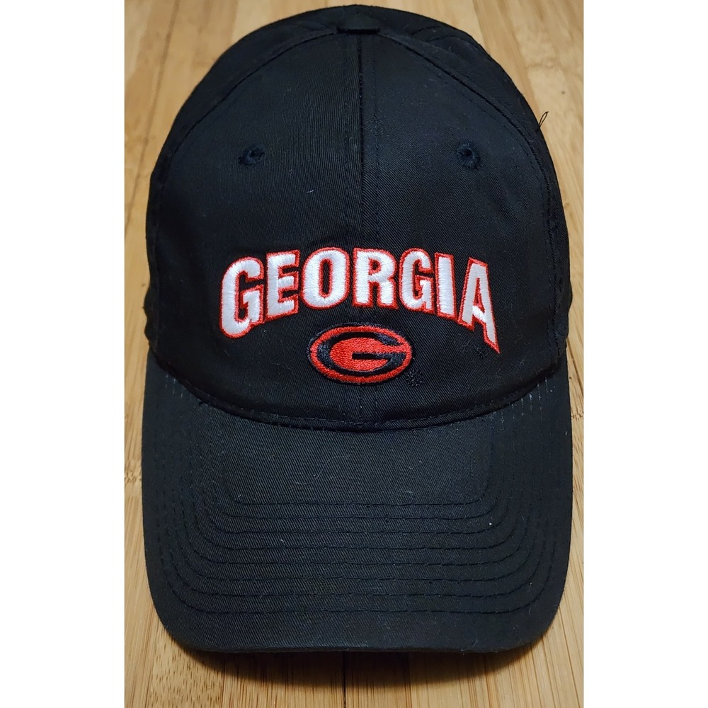 Georgia Bulldogs Slideback Hat Black OSFM Adjustable Embroidered Signatures NCAA